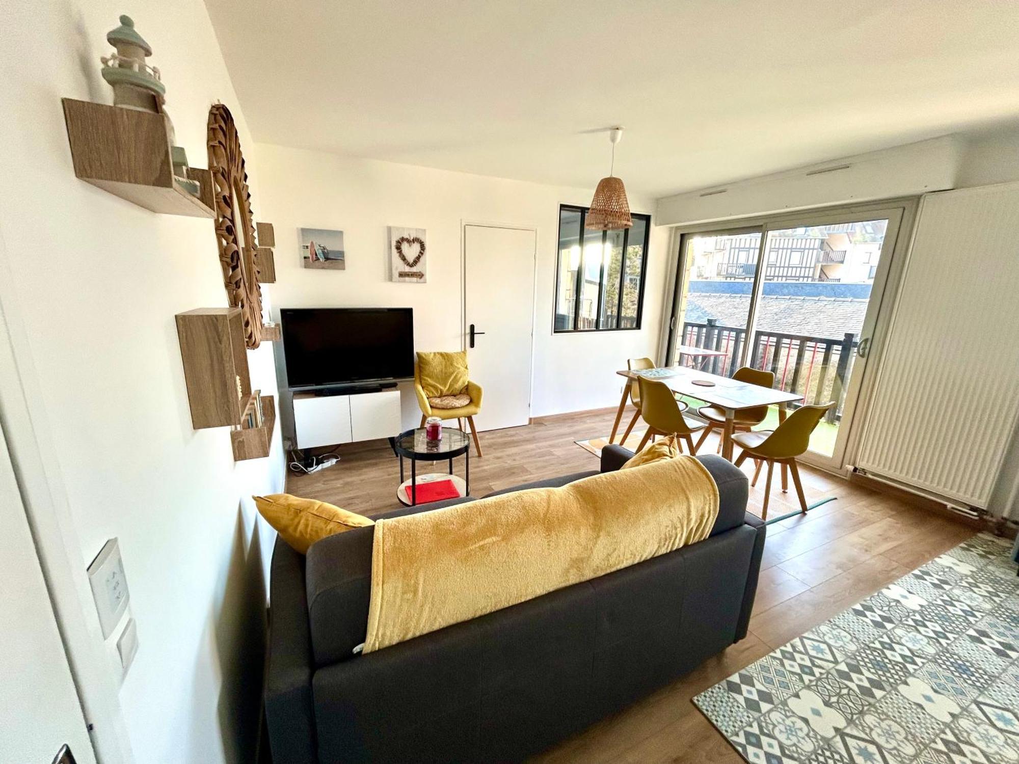 Magnifique Appartement Vue Mer A 50 M De La Plage Вилле-сюр-Мер Экстерьер фото